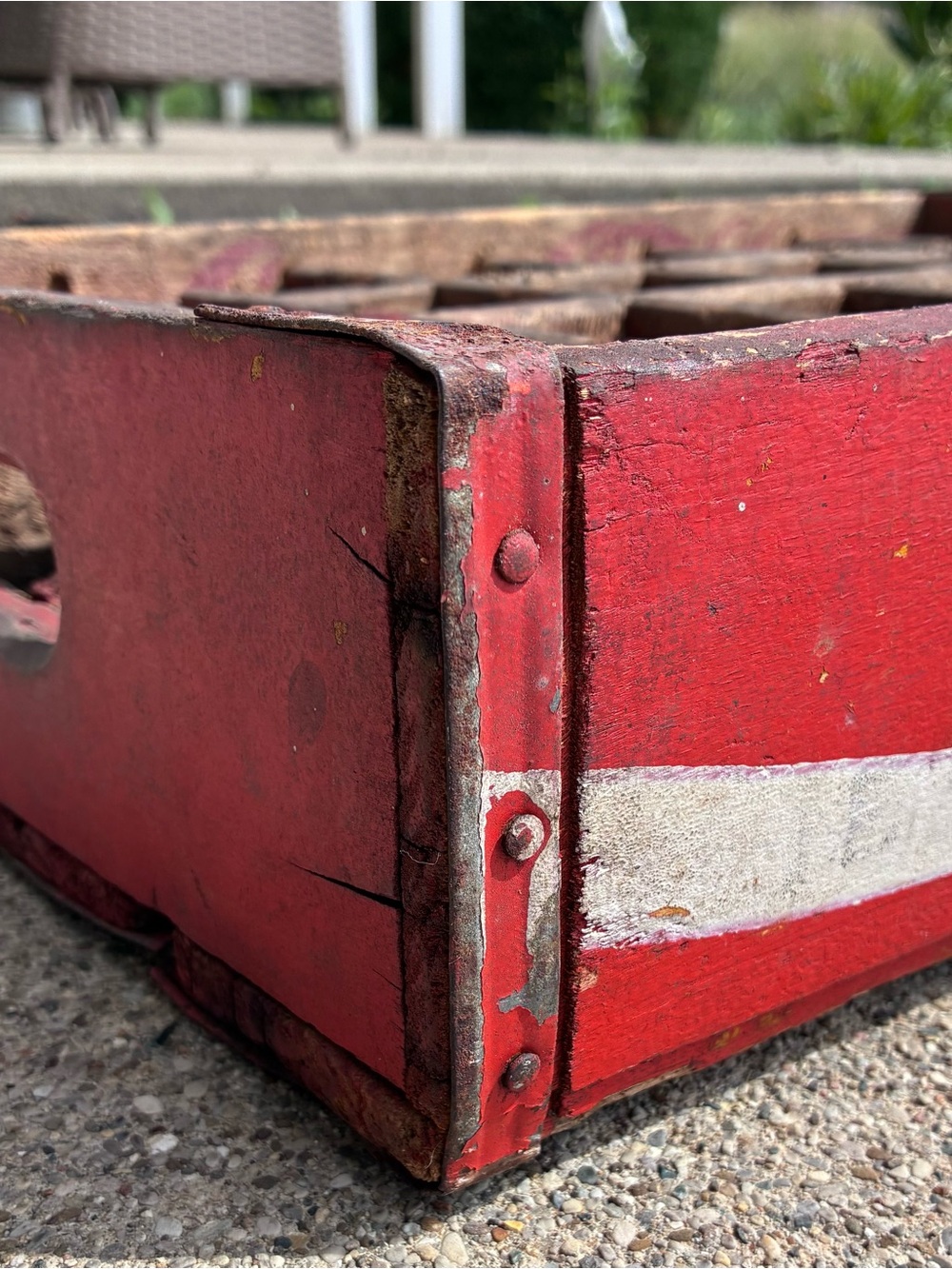 Vintage 1957 Coca-Cola Wooden 24 Bottle Crate Chattanooga Cases Red